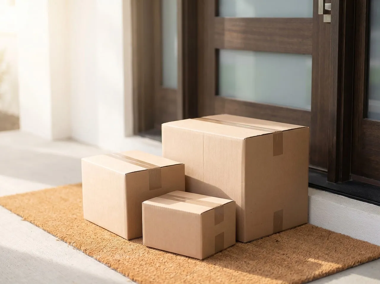 packages, boxes, delivery, outdoor